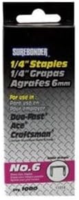 Staples, #6 Heavy-Duty, 1/4-In., 1000-Ct.