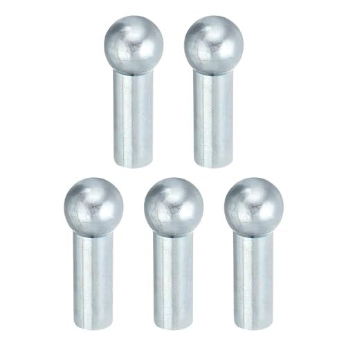 PATIKIL Cable Ball Stopper, 5pcs Gym Machine Accessories for 5mm Cable Fitness Equipment Exercise Wire Rope Port Joint Replacement Parts for Home Gym Machine,Silver