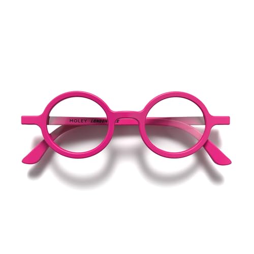 LONDON MOLE® Moley occhiali da lettura | Fantastici lettori di forma rotonda | Uomo donna unisex | Cerniere a molla