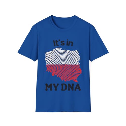 T-Shirt Pologne Pride bleu marine : haut graphique unisexe drapeau polonais S