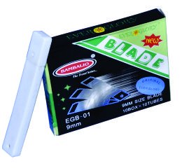 Ever Glory Replacement Cutter Blade Premium Quality - 9mm - EGB-01 (PM), Pack of 200 Blades