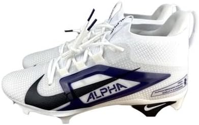 Nike Alpha Menace 4 Elite Mid Men's Football Cleats White Purple Black FZ7701-102 Size 9 M US