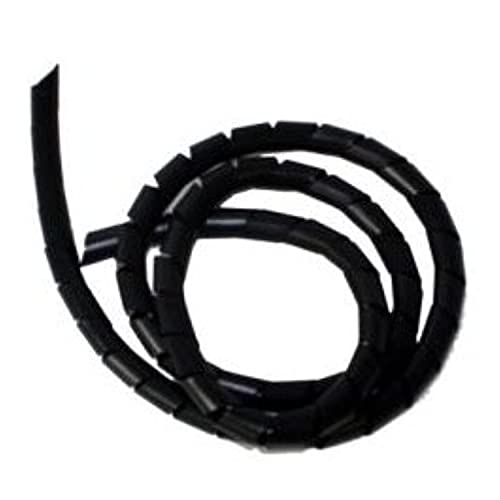 Cable-Tex Spiral Binding - BLACK Cable Tidy Wrap 12mm x 2m