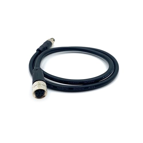 Cable conector M8 6 pines macho a hembra 0.5 m miniatura 4