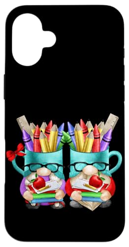 Welcome Back to School Teacher with Funny School Kids Gnomes Hülle für iPhone 16 Plus