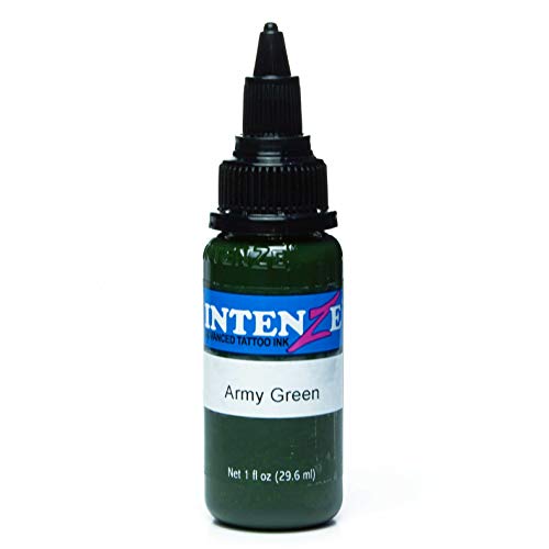 Intenze Army Green Tattoo Ink 1oz