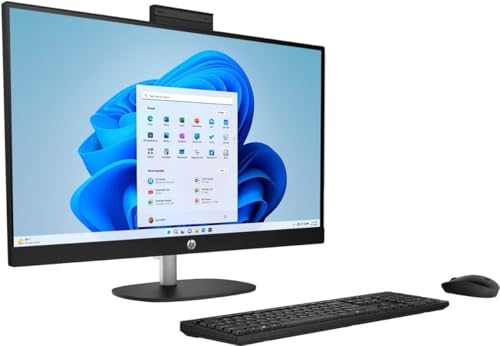Image of HP Pavilion 27 inch Full HD Touchscreen All-in-One Desktop Computer - 12th Gen Intel Core i7-12700K 12-Core up to 5.00 GHz Processor, 32GB DDR4 RAM, 1TB NVMe SSD, Intel UHD Graphics 770, Windows 11 Home