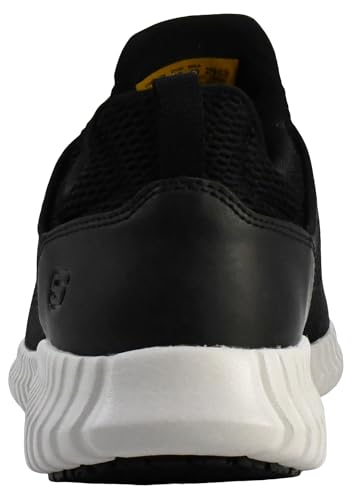 Skechers Men's Cessnock Food Service Shoe, Black/White, 10 M US
