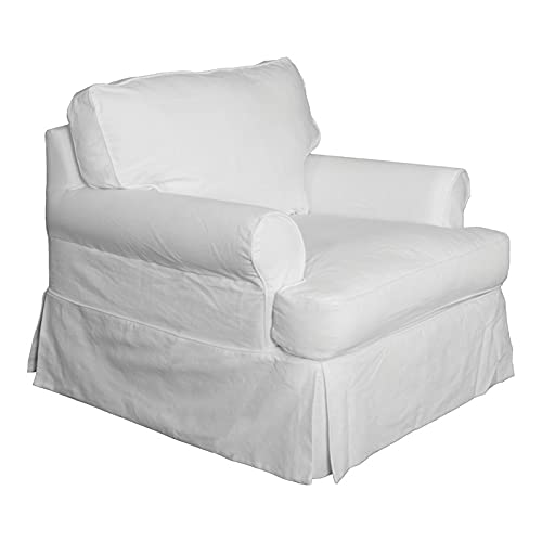 White Slipcovered Club Chair Add A Stylish and Comfortable Seating