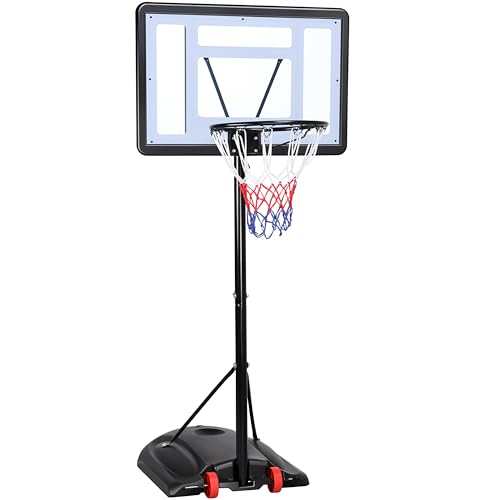 Yaheetech Canestro Basket Regolabile 219-279 cm