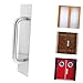 Holibanna Push Pull Stainless Steel Door Plate Handle Durable Commercial Sliding Door Pull for Industrial Use Elegant Design for High Traffic Areas