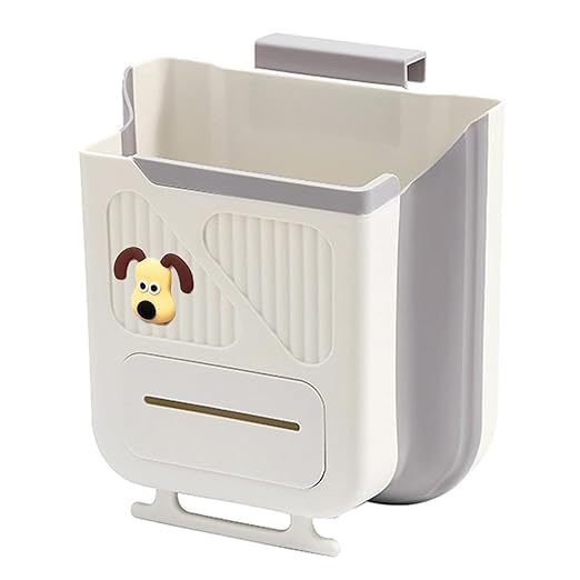 Hanging Trash Can for Kitchen Cabinet Door, Kitchen Cabinet Hanging Bin, Collapsible Design, Multi-functional for Kitchen,RV, Bathroom (Pack Of 1 - Multicolor)