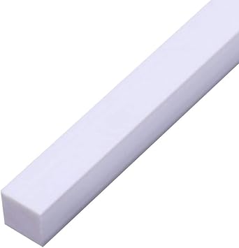 20PCS ABS Plastic Square Bars Rod for DIY Crafts Sand Table Architectural Model Making,2x2x500mm