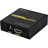 【4K@60Hz HDCP2.2解除版 2025新型】KanaaN hdmi 分配器 1入力2出力 同時出力 HDR10+/3D対応 PS5|Xbox|fire tvstick|HDTV|DVD| PCなど適用 日本語取説書24K金メッキ