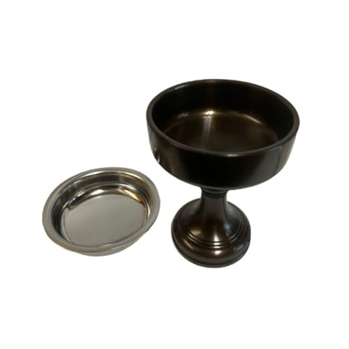 仏器 仏飯器 おぼくさん 仏壇 ごはん 国産 (漆似(こげ茶), NO-12(約高5.5×巾4.6cm))