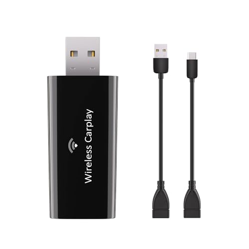KZLVN Wireless CarPlay Adapter 2023, Slimmest, Fastest and Smallest, for