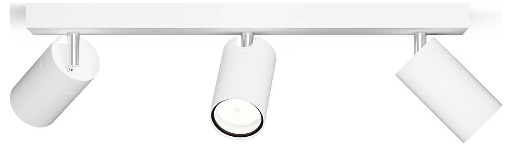 PHILIPS Idris 3-Head spot, GU10 lamp not Included, White, IP44, Water-Resistant