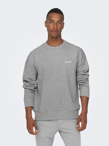 Casaco Moletom Gola Redonda Masculino Careca Blusa de Frio Flanelado Algodão (BR, Alfa, GG, Plus Siz