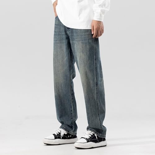 Jeans Pants Trousers Denim Spring and Autumn High Street Retro Classic Men's Loose Wide Leg2