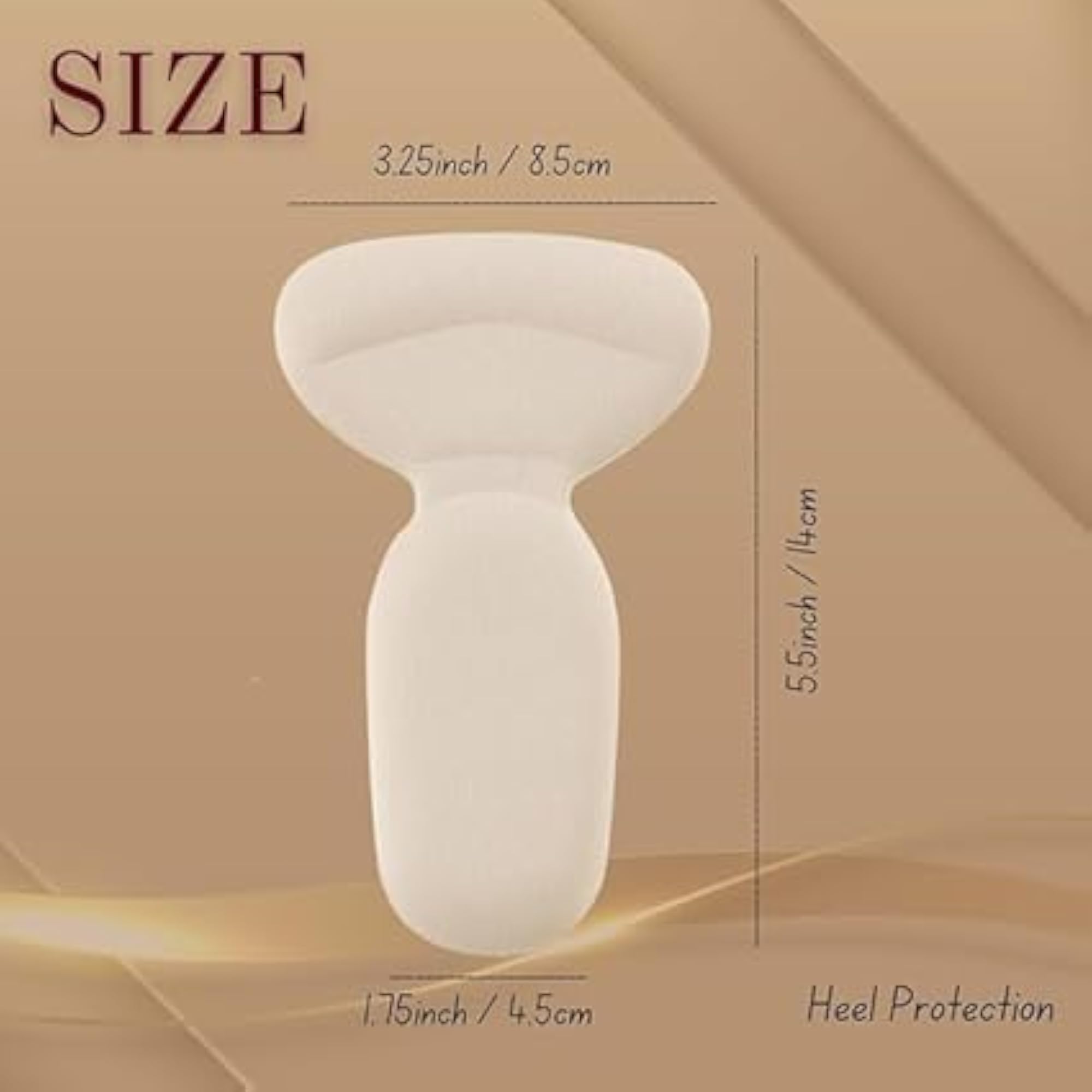 4pcs Shoe Insole Heel Cushion Pads, Self Adhesive Grips