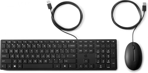 Clavier et souris filaires HP 320MK de bureau avec disposition UK