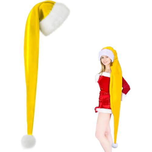 150cm Plüsch Nikolausmütze,Warm Dicker Rosa Nikolaus Mütze für...