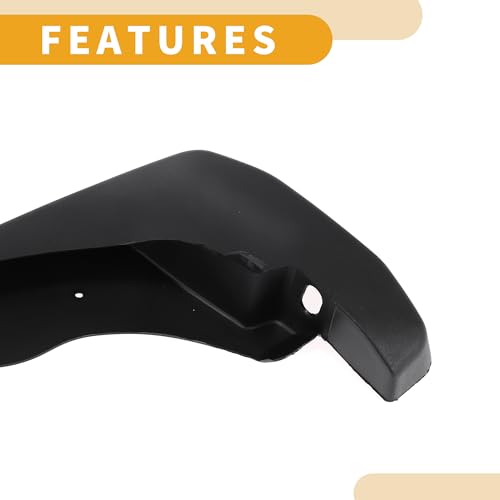 Image of Mud Flap Splash Guard - Car Front & Rear Side Mud Guards - for Nissan Navara 2005-2016 Plastic Black with Mount Accessories - 1 Set