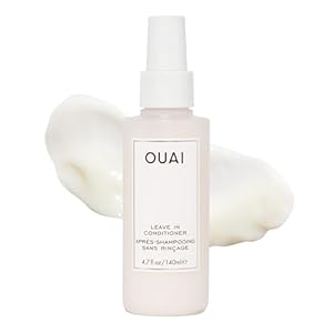 OUAI Leave In Conditioner & Heat Protectant Spray – Prime Hair for Style, Smooth Flyaways, Add Shine and Use as Detangling Spray – No Parabens, Sulfates or Phthalates (4.7 oz)