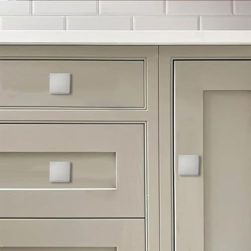khtumeware 10-Pack 1-1/2 Square Heavy Duty Solid Brushed Satin Nickel zinc backplates for Cabinet knobs Suitable for Dressers,Drawers and Kitchen Hardware by khtumeware - Image 3