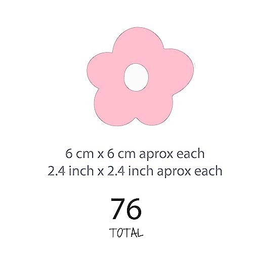Vinilos decorativos flores adhesivas para pared rosa miniatura 2