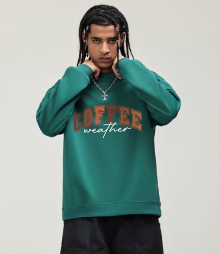 Coffee Weather Sweatshirt, Coffee Weather Shirt, Coffee Weather Lettering Graphic Long Sleeve Crewneck Tops4