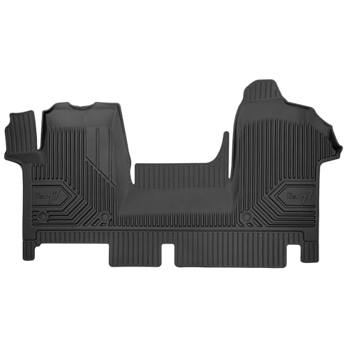 MOTOS Tapis de sol caoutchouc pour Renault Master III 2010-2019 Améliorez Votre Confort de Voyage avec Le tapis noir antidérapant Auto No.77- tapis voiture...