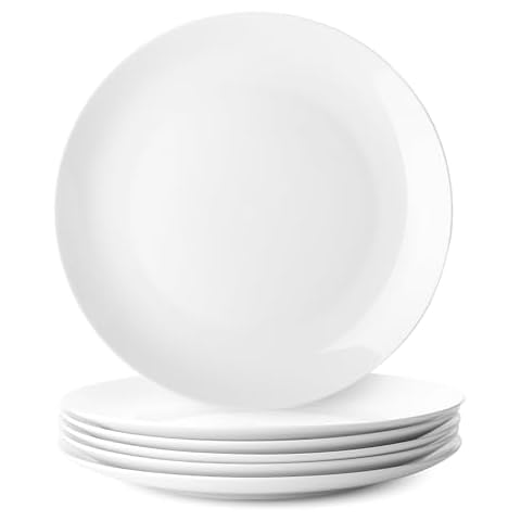 BTaT White Porcelain Dinner Plates Set Cover