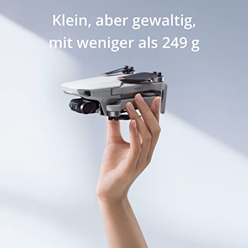 DJI Mini 2, Ultraleichte faltbare Kameradrohne, 3-Achsen-Gimbal mit 4K Kamera, 12 MP, 31 min Flugzeit, OcuSync 2.0 10 km HD-Videoübertragung, QuickShots, Drohne für Einsteiger, Grau – Bild 4