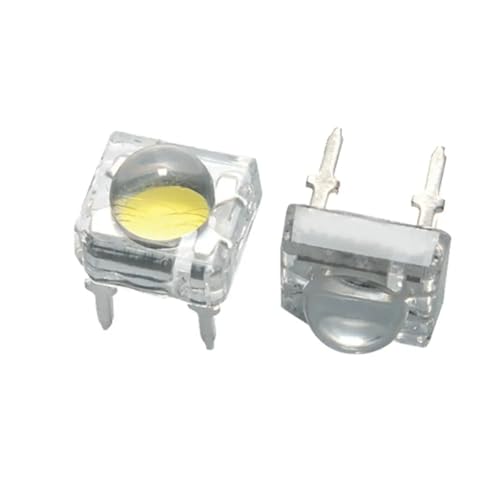 20PCS 5MM Red LED,80mA 4-chip, Superflux, High Brightness,5mm White Round Head Diode(Cold White)