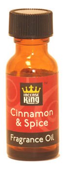 Cinnamon & Spice Scented Oil From Incense King - 1/2 Ounce Bottle