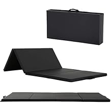 Gymnastics Tumbling Mats Portable Gymnastics Mat Folding Tumbling Mat Thick Yoga Mat Exercise Mat with Carrying Handles for home Workout outdoor Yoga Gymnastic
