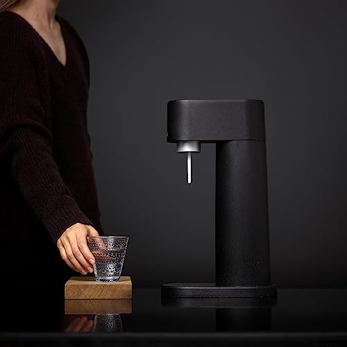 Image of Mysoda Woody Sparkling Water Maker with 1L Bottle - Premium Quality - Black