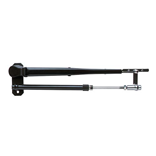 33037A - Aftermarket Replacement Wiper Arm Deluxe Black Stainless Steel Pantographic - 17 Inch-22 Inch Adjustable Compatible with Marinco