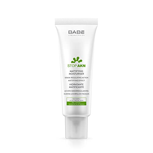 Babe Laboratorios Stop Akn Crema Hidratante Matificante para Piel Grasa, 50 ml