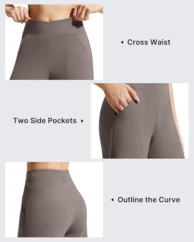 Image of G4Free Evergoing Athletic Shorts for Women with Pockets 6 inch /14 inch Cross Waist