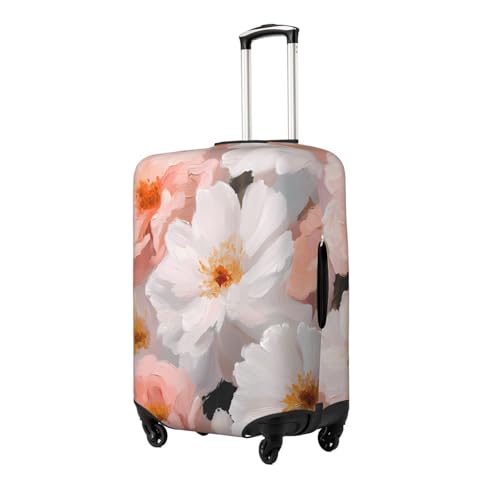 Lovely Flowers Elastic Travel Luggage Cover, Washable Spandex Suitcase Protector, Anti-Scratch Fits 18-32 Inch2
