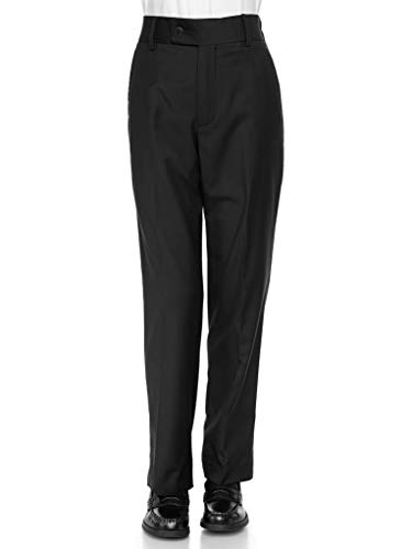 RGM Boys Dress Pants Flat-Front - Slim fit Dress Slacks