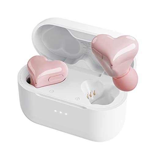 Bluetooth Kopfhörer In Ear kopfhörer kabellos Geschenk zum Valentinstag Wireless Kopfhörer ENC Lärmreduzierung mit 4 Mikrofone Wireless Ladebox Wasserdicht Kopfhörer für Xiaomi iPhone Samsung Cover