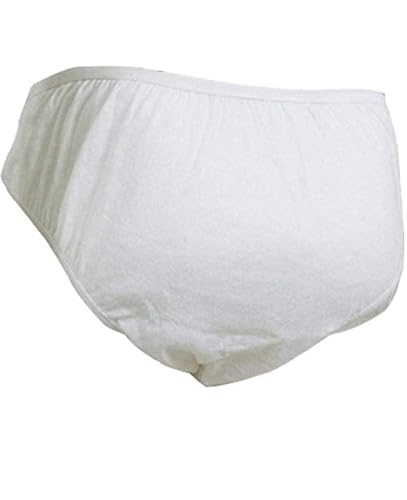 Image of MAC Brite Men's Cotton Disposable Panties (Pack of 10) (Dispo Men Panties M 10 White Medium)