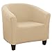 Lifemaison Copripoltrona Club Poltrona da Cocktail Chesterfield Elasticizzato Jacquard Antiscivolo 1-Pezzo Fodere Coprisedia Tub Chair Copridivano (Beige 4)