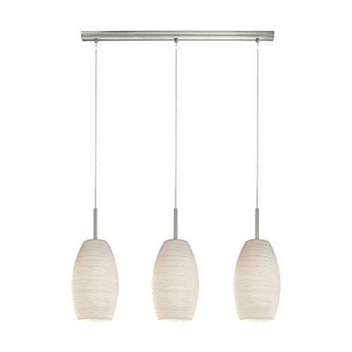Preisvergleich Produktbild EGLO BATISTA 3 Hängeleuchte, Stahl, 40 W, nickel-matt