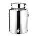 Produktbild Luftdichte Edelstahl-Milchkanne  5 l/9 l/14 l großer Milchtransporteimer, Weineimerfass mit unabhängigem, eingebettetem, silikonversiegeltem Deckel und Zapfen/Siliver / 5L
