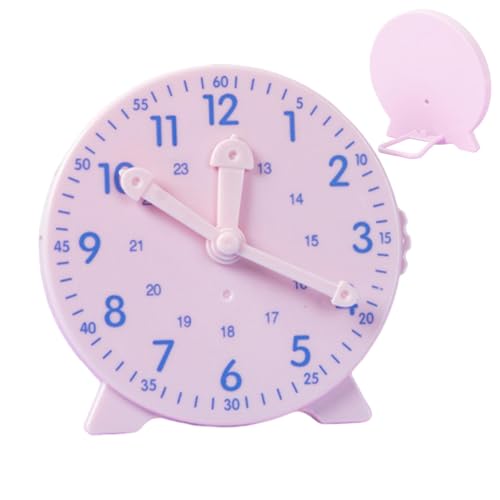 GLANSI Attractive Practice Demonstration Clock for Birthday New Year Christmas Easter Learning Tool Practice Clocks for Kids - Sturdy Teaching Clocks Student Clock,