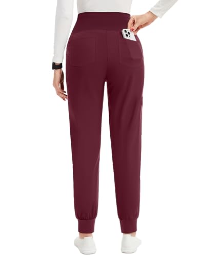 Image of PACBREEZE Women's Maternity Scrubs with 6 Pockets, Workwear Maternity Jogger Scrubs Pregnancy Pants, S-XXL
